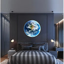 Axyaa LED Earth Wall Lamp: Luxury Creative Mural Art for Living Room Bedroom.
