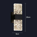 Axyaa Water Ripple Glass Wall Lamp for Modern Home Decor Lighting