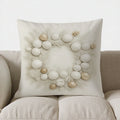 Axyaa White Christmas Tree Star Pillow Cover for Sofa Bedroom Car
