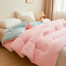 Axyaa Cotton & Soybean Fiber Quilt, Spring/Autumn/Winter, Solid Color, Washed Cotton Core