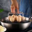 Axyaa Double-Layer Egg Steamer Rack & Air Fryer Pressure Cooker Steaming Stand
