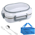Axyaa Electric Heating Lunch Box 1L Warmer Container 110V 220V 24V 12V