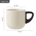 Axyaa Camellia Flower Coffee Cup and Saucers: Delicate Stoneware Latte Mug for Afternoon Tea