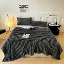 Axyaa Cozy Flannel Fleece Blanket, Luxurious Sofa Bed Cover, Soft & Warm Home Travel Essential