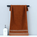 Axyaa Embroidered Cotton Towels Set - Hotel Quality Bath & Face Towels