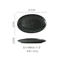 Axyaa Oval Sashimi Plate, High-End Ceramic Tableware for Fish Barbecue