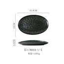 Axyaa Oval Sashimi Plate, High-End Ceramic Tableware for Fish Barbecue
