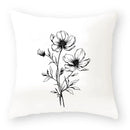 Axyaa Flower Print Sofa Pillow Cover for Decor, Car Seat, and Cute Decor Display