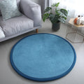 Axyaa Coral Fleece Round Rug for Bedroom and Living Room Decor