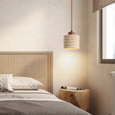 Axyaa Yellow Travertine Stone Art Pendant LED Chandelier
