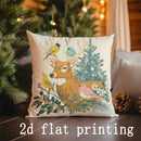 Festive Animal & Ornament Pillow Covers by Axyaa - Sofa Bedroom Car Cushion Cover