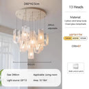 Axyaa Glass Ribbon Chandeliers: Luxury Pendant Lights for Villa Living Room & Bedroom