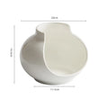 Axyaa Vase-Shaped Ceramic Dessert Plate for Stylish Dining