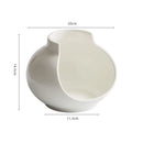 Axyaa Vase-Shaped Ceramic Dessert Plate for Stylish Dining