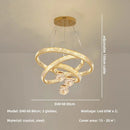 Axyaa Glass Globe Chandelier: Modern LED Pendant Light for Luxury Stairs & Indoor Decor