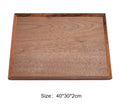 Axyaa Black Walnut Wood Japanese Tableware Hexagon Tray for Fruits and Tea