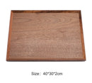 Axyaa Black Walnut Wood Japanese Tableware Hexagon Tray for Fruits and Tea