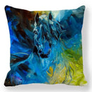 Axyaa Horse Printed Pillowcase 45x45cm Polyester Home Sofa Decor Throw Pillow Cover