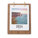 Axyaa Wooden Creative Literary Desktop Calendar Office Note Work Calendar