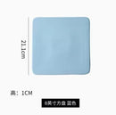 Axyaa Ceramic Dining Plate for Desserts, Cakes, Sushi – Square Flat Plate