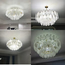 Axyaa Cloud Water Drop Glass Chandelier - French Retro Chic Pendant Lighting