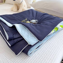 Axyaa Cool Silk Summer Quilt | Solid Color Printing Cool Silk Quilt