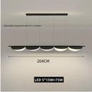 Axyaa LED Pendant Lamp: Adjustable Art Chandelier for Home Decor Lighting