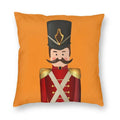 Nutcracker Doll Cushion Cover - Axyaa Square Throw Pillow for Christmas Home Decor