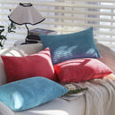 Axyaa Striped Velvet Corduroy Cushion Covers for Sofa - 30x50cm Nordic Style