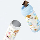 Axyaa Ice Cream Thermal Water Bottle with Straw: 316 Stainless Steel Insulated Cup