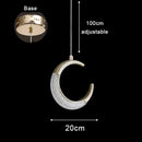 Axyaa Nordic Light Luxury Acrylic LED Chandelier for Home and Events