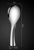 Axyaa Stainless Steel Vertical Rice Spoon, Non-stick Household Restaurant Large Spoon