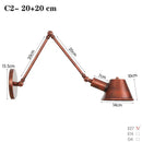 Axyaa Industrial Iron Long Arm LED Wall Sconce - E27 Socket