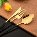 Axyaa 6Pcs Dinner Fork Set Stainless Steel Silverware Cutlery Mirror Flatware