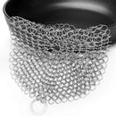 Axyaa Cast Iron & Stainless Steel Cleaner Brush Scrubber Pad Kitchen Gadget