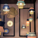Axyaa Rattan Art Pendant Light: Creative Handwoven Colorful Chandelier for Kitchen and Living Room