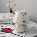 Axya Nordic Mushroom Table Lamps: Stained Glass Bedroom Decor
