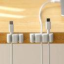 Axyaa Silicone Cable Holder Clips for Desktop Wire Management