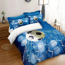 Axyaa Rose Leopard Print Bedding Set: Duvet Cover + 2 Pillowcases