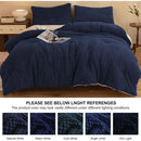 Axyaa Jacquard Sherpa Fur Comforter Set with 2 Pillowcases