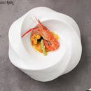 Axyaa Ceramic Dinner Plate Set - Restaurant Dessert Snack Soup Cooking Hotel Tableware