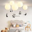Axyaa Cartoon Balloon Panda Polar Bear Ceiling Light - LED Chandeliers for Kids Bedroom