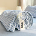 Axyaa Cotton Summer Quilt Nordic Style Duvet Blanket Soybean Fiber Filling
