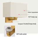 Axyaa Modern Minimalist Bedroom Bedside Lamp Hotel Living Room Wall Light