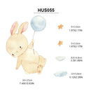 Axyaa Cute Animal Balloon Wall Stickers for Kids' Rooms & Nursery Decor