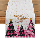 Axyaa Christmas Tree Stars Table Runner