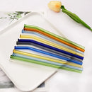 Axyaa Glass Straw 5Pcs Set for Bubble Tea & Smoothies, Eco Friendly Reusable Straws