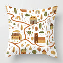 Axyaa White Plush Cushion Cover for Sofa Bedroom Living Room Decor