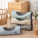 Axyaa Buckwheat Husk Health Pillow with Knitted Cotton Neck Protection