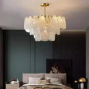 Axyaa Nordic White Cloud Glass LED Pendant Light Chandelier